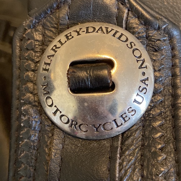 GENUINE LEATHER Harley Davidson Motorcycles One of a kind vintage leather jacket - Picture 14 of 14